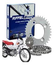 Kit Relação Transmissão Tração Pop 100 2007 2008 2009 2010 2011 2012 2013 2014 2015 Original Riffel Kit Relação Transmissão Tração Pop 100 2007 2008 2009 2010 2011 2012 2013 2014 2015 Original Riffel