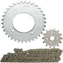 Kit relação transmissão tração Pop100 Biz125