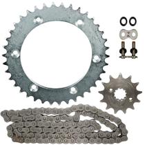 Kit relação transmissão tração XR250 Tornado 2001 a 2008 com retentor