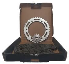 Kit relação transmissão xre 300 xre300 abs flex aço 1045 - 0221