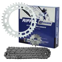 Kit Relação Transmissão Xre300 2010 Diante Riffel Aço 1045