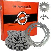 Kit Relação Transmissão Xre300 Com Retentor Aço 1045