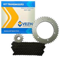 Kit Relação Transmissão Xtz250 Lander .../2008 Aço1045 Velth