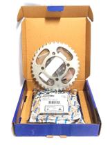 Kit relação transmissão yamaha crypton 100 105 cripton 1997 a 2005 aço 1045 novo 0262