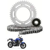 Kit Relação Transmissão Yamaha Fazer 250 05/17 Rialli aço 1045