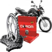 Kit Relação Transmissão Yamaha YBR Factor 150i 2016-2023 - Darom - (428HX124LX39TX14T)