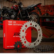 Kit Relação Transmissão YBR 125 Ano 03-08 / Factor Ano 09-15