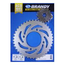 Kit Relação Yamaha Crypton 115 2010 Em Diante Brandy - Sem Corrente Kit Relação Yamaha Crypton 115 2010 Em Diante Brandy - Sem Corrente