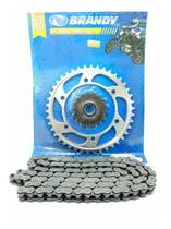Kit Relação Yamaha Tdm 850 1996 1998 COM RETENTOR BRANDY/KMC (3703) Kit Relação Yamaha Tdm 850 1996 1998 COM RETENTOR BRANDY/KMC (3703)