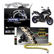 Kit Relação Yamaha Tracer 900GT + Corrente Regina 525 Zrt-118 Dourada