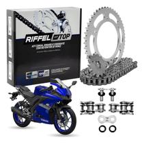 Kit Relação Yamaha Yzf R15 Com Retentor 2023 A 2026 Riffel Kit Relação Yamaha Yzf R15 Com Retentor 2023 A 2026 Riffel