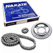 Kit Relação Ybr 125 Factor 125 2000 A 2016 Completa Nakata Aço 1045