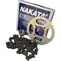 Kit Relação YBR 125 Factor 125 Coroa 45 Dentes NAKATA