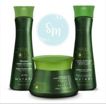 Kit Relax Mutari - Shampoo, Máscara e Creme de Pentear Kit Relax Mutari - Shampoo, Máscara e Creme de Pentear