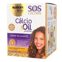 Kit Relaxamento Salon Line Sos Cachos Calcio & Oil