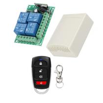 Kit Rele Rf 433 4ch 12V Controle Remoto Kit Rele Rf 433 4ch 12V Controle Remoto