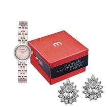 Kit Relógio + Brincos Cristal Mondaine Bicolor Feminino 99800LPMKGE2K1 Kit Relógio + Brincos Cristal Mondaine Bicolor Feminino 99800LPMKGE2K1