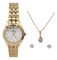 Kit Relógio Champion Ch25972w Dourado Prata Ch 25972 Kit Relógio Champion Ch25972w Dourado Prata Ch 25972