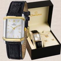 Kit Relógio Champion Feminino Analógico Bicolor CH22751W