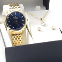 Kit Relógio Champion Feminino CN27734A Colar + Brincos Kit Relógio Champion Feminino CN27734A Colar + Brincos