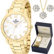Kit Relógio Champion Feminino com Colar e Brincos CN25181W Kit Relógio Champion Feminino com Colar e Brincos CN25181W