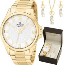 Kit Relógio Champion Feminino com Colar e Brincos CN26377W Kit Relógio Champion Feminino com Colar e Brincos CN26377W