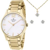 Kit Relógio Champion Feminino Elegance com Colar e brincos CN24020S Kit Relógio Champion Feminino Elegance com Colar e brincos CN24020S