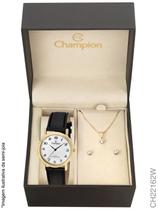 Kit Relógio Champion Feminino Pulseira Couro CH22162W Kit Relógio Champion Feminino Pulseira Couro CH22162W