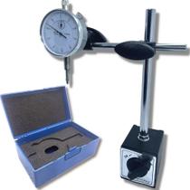 Kit Relogio Comparador Com Suporte Base Magnetica Articulada Kit Relogio Comparador Com Suporte Base Magnetica Articulada