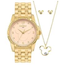 Kit Relógio Condor Disney Mickey Feminino CO2036MYR/K4J Dourado
