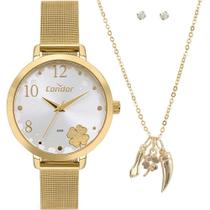 Kit Relógio Condor Feminino com Colar e Brincos COPC21JJH/K4K Kit Relógio Condor Feminino com Colar e Brincos COPC21JJH/K4K
