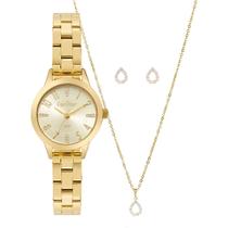 Kit Relógio Condor Feminino Mini Dourado - CO2035NWM/K4K Kit Relógio Condor Feminino Mini Dourado - CO2035NWM/K4K
