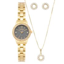 Kit Relógio Condor Feminino Mini Dourado - CO2035OAS/K4C