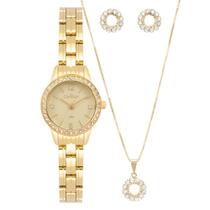 Kit Relógio Condor Feminino Mini Dourado - CO2035OAS/K4X Kit Relógio Condor Feminino Mini Dourado - CO2035OAS/K4X