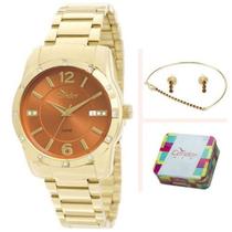 Kit Relógio Condor Feminino Pulseira e Brincos CO2115ST/4X Kit Relógio Condor Feminino Pulseira e Brincos CO2115ST/4X