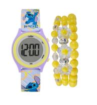Kit Relógio Condor Kids Infantil kit Pulseira Stitch Cobj3
