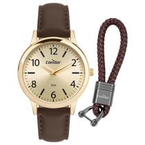 Kit Relógio Condor Masculino Dia A Dia Dourado CO2035NRS/K3X Kit Relógio Condor Masculino Dia A Dia Dourado CO2035NRS/K3X