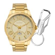 Kit Relógio Condor Masculino Speed Dourado - CO2117BR/K4