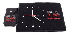 Kit Relógio De Parede Nóis é Du Mato Bordado + Capinha Para Celular Kit Relógio De Parede Nóis é Du Mato Bordado + Capinha Para Celular