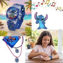 Kit Relógio de Pulso Infantil Digital Pisca Luz Led Disney Stitch Lilo Angel + Conjunto 2 Colares Amizade Best Friends Kit Relógio de Pulso Infantil Digital Pisca Luz Led Disney Stitch Lilo Angel + Conjunto 2 Colares Amizade Best Friends