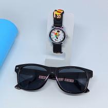 Kit Relógio de Pulso Infantil Menino Analógico Quartzo Desenho animados 3D + Óculos de Sol Flexível quadrado Meninos Kit Relógio de Pulso Infantil Menino Analógico Quartzo Desenho animados 3D + Óculos de Sol Flexível quadrado Meninos