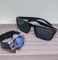 Kit Relógio Digital Pisca luz Colorido Toca Música Meninos/Meninas Personagens Disney + Óculos de Sol Infantil Crianças