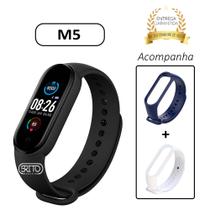 kit Relogio Digital Smart Band M5 Monitor Fit+ 2 Pulseiras - Fit Pro