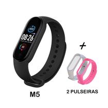 kit Relogio Digital Smart Band M5 Monitor Fit + 2 Pulseiras - Fit Pro