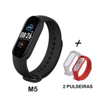 kit Relogio Digital Smart Band M5 Monitor Fit + 2 Pulseiras