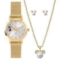 Kit Relógio Disney CONDOR Feminino Dourado CO2035NJL/KI4K