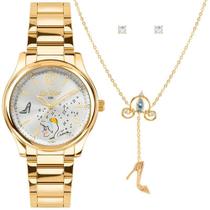 Kit Relógio Disney CONDOR Feminino Dourado CO2035NNC/K4K