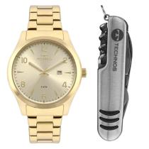 Kit Relógio Dourado Technos Steel 2115MRCS/K4X Kit Relógio Dourado Technos Steel 2115MRCS/K4X