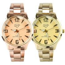 Kit relógio Feminino aço 2 relogio prova agua presente Kit relógio Feminino aço 2 relogio prova agua presente