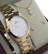 Kit Relógio Feminino Champion CN29052W Com Colar E Brincos Kit Relógio Feminino Champion CN29052W Com Colar E Brincos